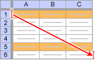 Selecting an example from Help